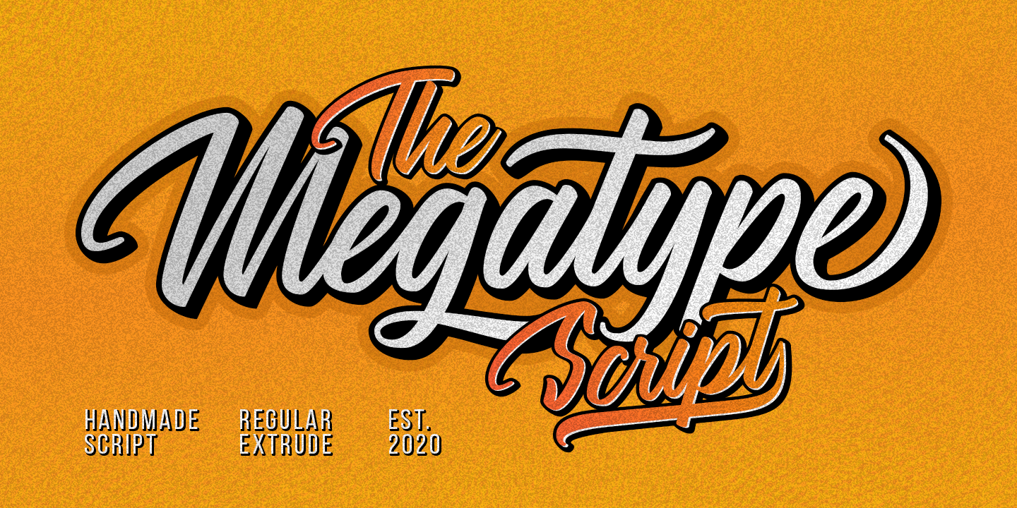 Przykładowa czcionka Megatype Script #1
